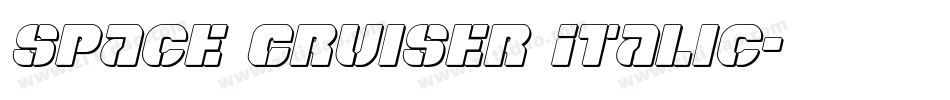 Space Cruiser Italic字体转换